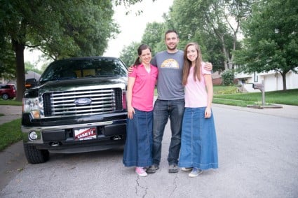 This morning before we left: we took John's truck too.