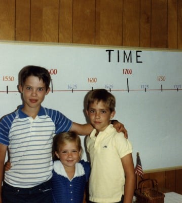 Nathan, Sarah, and Christopher in the early years
