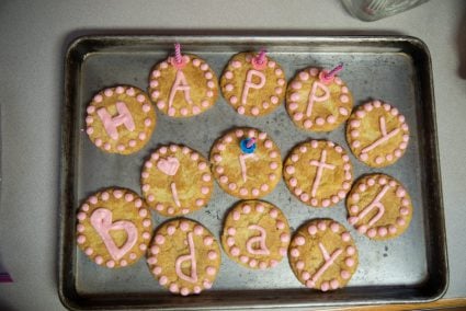 Aunt Anna and Aunt Mary made these special cookies for Tina.