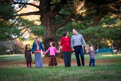 Afterward, I had fun taking some family pictures. I'm awed at the Lord's gift of these precious children to Nathan and Melanie!