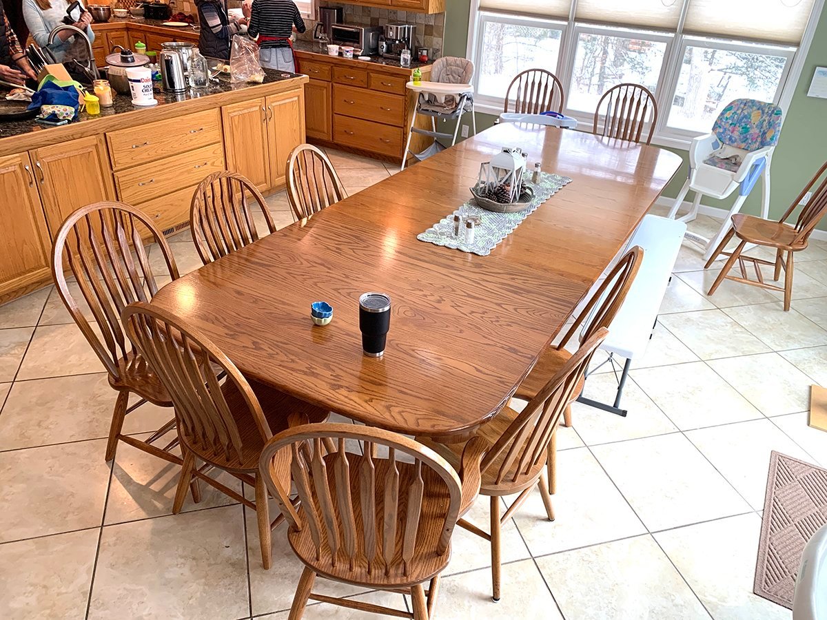 Large Family Friendly Dining Table | Maxwell Family Blog